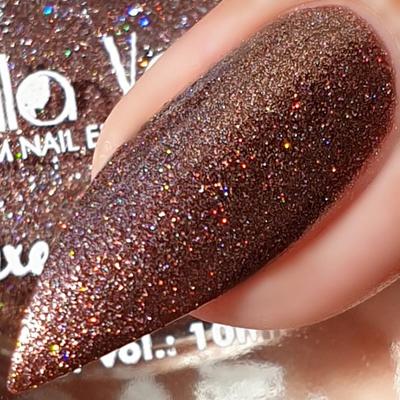 Bella Voste Sand Holo Nail Paints Dusty Chestnut - 410 10 ml - Nail Polish