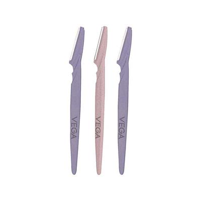 Vega Smooth Eyebrow Shaper for Women for Face, Eyebrows, Upperlips, Chin, Forehead, ESS-03 3's - Face & Eyebrow Razors