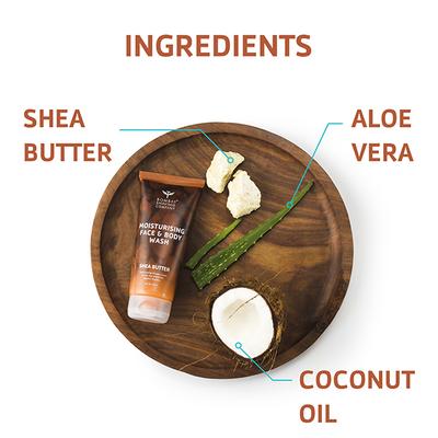 Bombay Shaving Company Shea Butter Moisturising Face & Body Wash 200 ml - Shower Gels & Body Wash