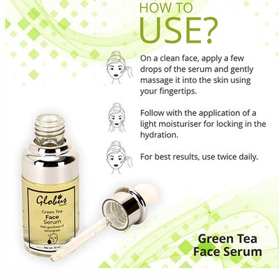 Globus Naturals Green Tea Face Serum 30 ml - Face Serum