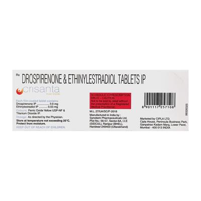 Crisanta Tablet 21'S - Contraception-Ora