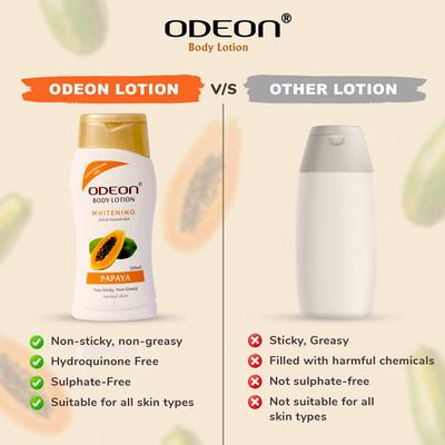 Odeon Whitening Papaya Body Lotion 100 ml - Lotions & Creams