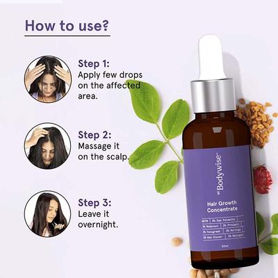 Be Bodywise Hair Growth Concentrate - With 21% Hair Growth Actives 50 ml - Hair Serums