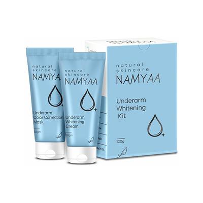 Namyaa Underarm Whitening Cream Kit for Dark Underarm and Uneven Tone with Vitamin C and Charcoal Extracts 100gm 2's - Intimate Hygiene