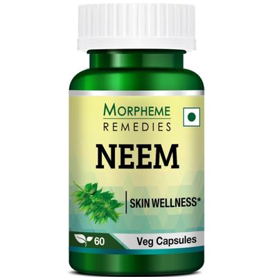 Morpheme Remedies Neem 500 mg Veg Caps 60's - Hair & Skin
