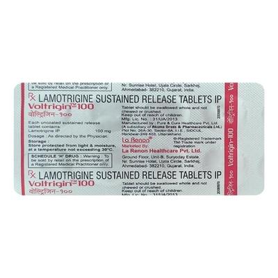 Voltrigin 100mg Tablet 10'S - Epilepsy/Convulsion-Ant