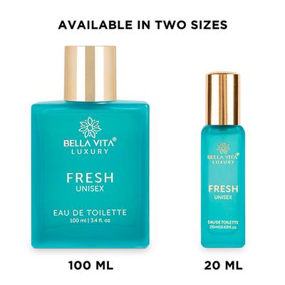 Bella Vita Organic FRESH Eau De Toilette Unisex Perfume For Men & Women 100 ml - Perfumes (Edt/Edp)