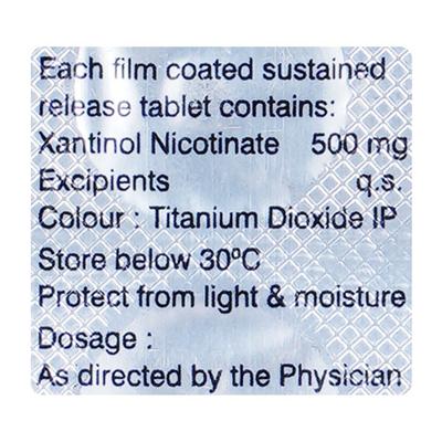Complamina Retard 500mg Tablet 10'S - Peripheral Vascular Disease