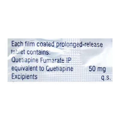 Qutipin SR 50mg Tablet 10'S - Psychosis-Ans