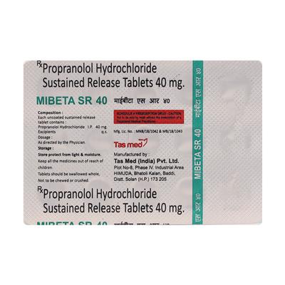 MIBETA SR 40 Tablet 15's - Hypertension-Bet