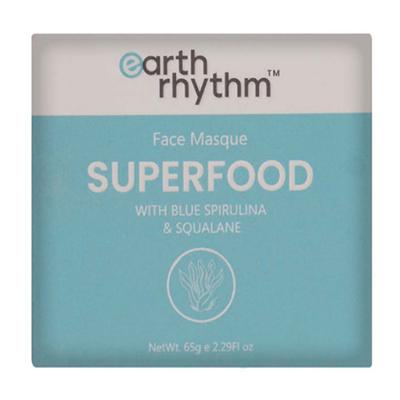 Earth Rhythm Superfood Face Masque With Blue Spirulina 100 gm - Masks & Peels