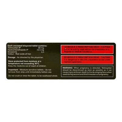 Tellzy 80mg Tablet 15'S - Hypertension-Ang
