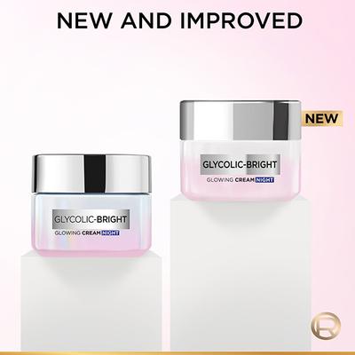 L'Oreal Paris Glycolic Bright Glowing Night Cream 50 ml - Night Cream