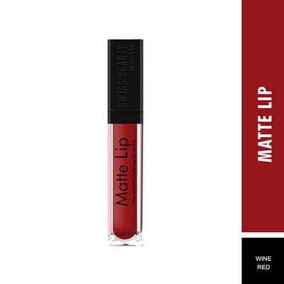 Swiss Beauty Ultra Smooth Matte Liquid Lipstick - (Wine Red) 6 ml - Liquid Lipsticks