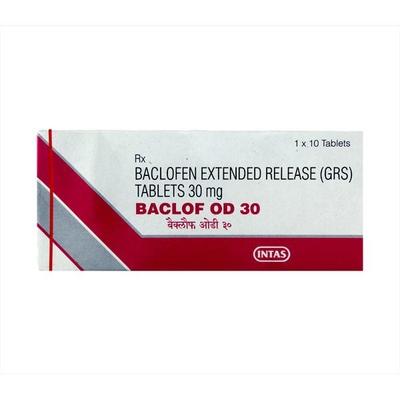 Baclof OD 30mg Tablet 10'S - Muscle Cramps/Spasticity-Mus