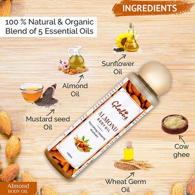 Globus Naturals Almond Body Massage Oil 100 ml - Massage Oils
