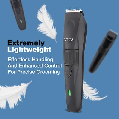 Vega Power Lite Beard Trimmer For Men With 90 Min Runtime, 2 Comb Attachments, Usb Type-C, (Vhth-38) - Trimmers