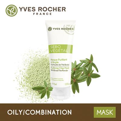 Yves Rocher Sebo Vegetal Purifying Clay Mask 75 ml - Masks & Peels
