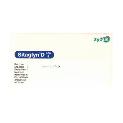 SITAGLYN D 100/5 Tablet 10's - Diabetes-Ant