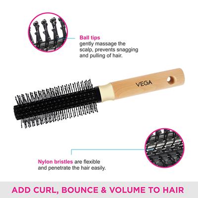 Vega Round Brush (E1 - RB) 81 gm - Hair Brushes