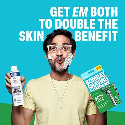 Bombay Shaving Company Sensi Flo 4 Razor for Men, Shaving Razor for Men 60 g - Razors & Cartridges