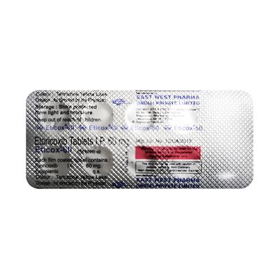 Eticox 60mg Tablet 10'S - Pain relief-Nsa