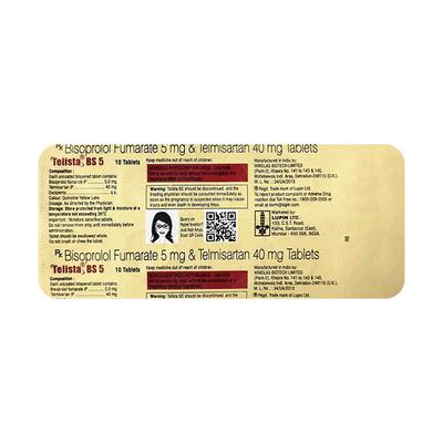 TELISTA BS 5 Tablet 10's - Hypertension-Ana