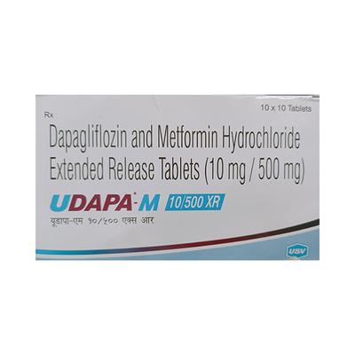 UDAPA M XR 500 Tablet 10's - Diabetes-Ant