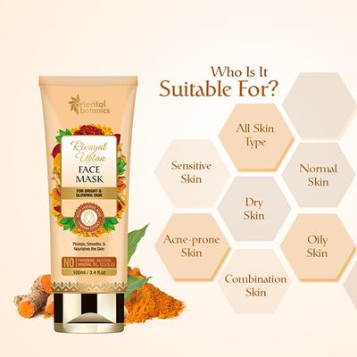 Oriental Botanics Rivayat Ubtan Face Mask 100 ml - Masks & Peels