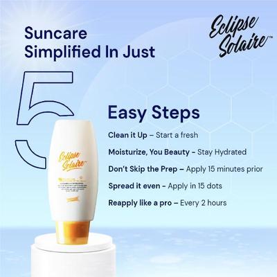 Eclipse Solaire 5X PROTECTION Aqua Fusion Sunscreen SPF 50 PA+++ 60 ml - Face Sunscreen