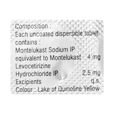 NUKAST 4 DT Tablet 10's - Allergies-Ant