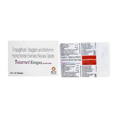 ISTAMET EMPA 10/100/1000 Tablet 10's - Diabetes-Ant