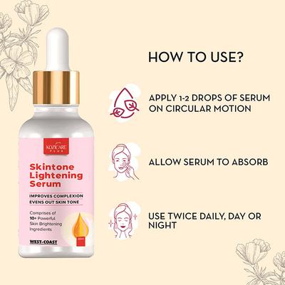 Kozicare Skin Lightening Serum Enriched With Kojic Acid, Arbutin & Glutathione 30 ml - Face Serum