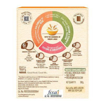 Nestle Cerelac Baby Food Cereal No Refined Sugar No Preservatives - Wheat (For 6 to 24 Months Baby) 300 g - Baby And Infant Supplements