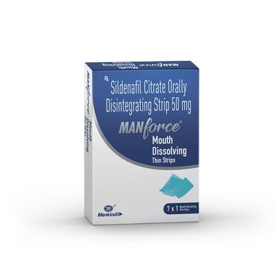 MANFORCE MOUTH DISSOLVING THIN Strips 1's - Impotence/Erectile Dysfunction (Ed)