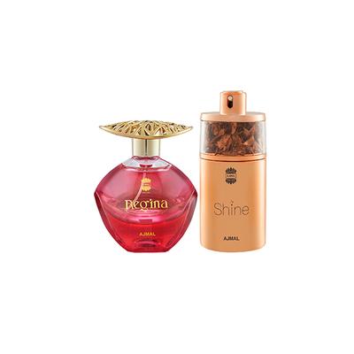 Ajmal Regina EDP Floral Fruity Perfume And Shine EDP Floral Powdery Perfume 175 ml - Women Perfumes (Edt/Edp)