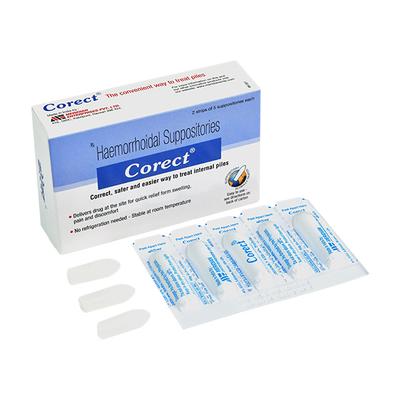 CORECT Suppository 5's - Haemorrhoid-Ano