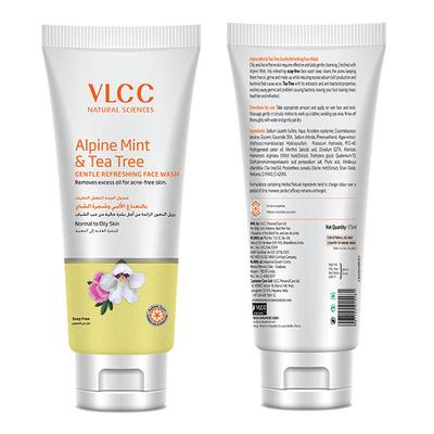 VLCC Alpine Mint & Tea Tree Gentle Refreshing Face Wash Normal To Oily Skin 175ml - Face Wash & Cleansers