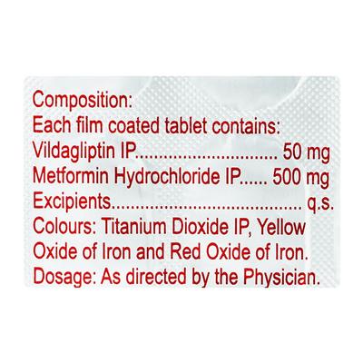 ZOMELIS MET 50/500mg Tablet 15's - Diabetes-Ant