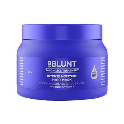 Bblunt Intense Moisture Hair Mask with Jojoba Oil and Vitamin E for Nourished and Shiny Hair 250 gm - Hair Masks & Packs