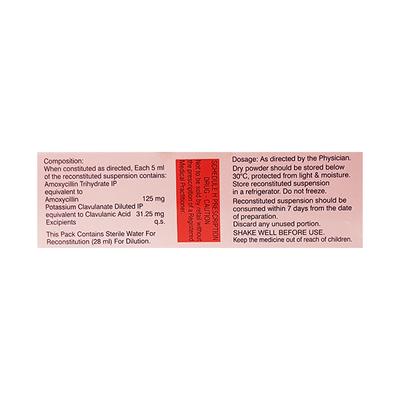 MOXCLAV 156.25mg Oral Suspension 30ml - Bacterial Infections-Pen