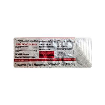 GABLINCAD M PLUS Tablet 10's - Neuropathic Pain-Dru