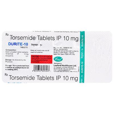 DURITE 10 Tablet 10's - Hypertension-Diu