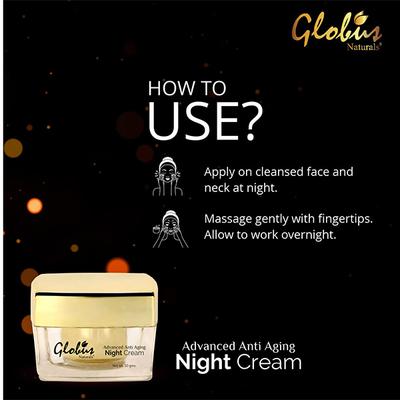 Globus Naturals Advanced Anti Aging Night Cream 50 gm - Night Cream