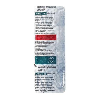 LOMIKA 2mg Capsule 10's - Diarrhoea-Ant