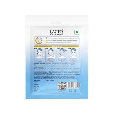 Lacto Calamine Face Sheet Masks, Brightens, Hydrates and Clarifies 90 gm - Sheet Masks