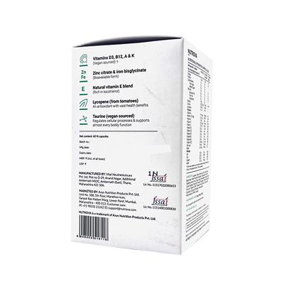 NUTROVA MULTIVITAMIN FOR VEGANS Capsule 60's - Supplements-Vam