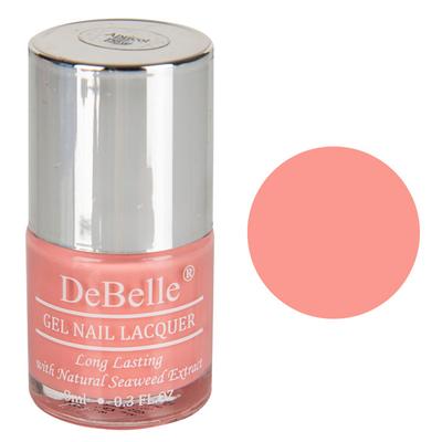 DeBelle Gel Nail Lacquer Apricot Dew Pastel Pink Nail Polish 8 ml - Nail Polish