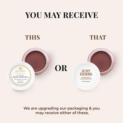 Just Herbs Lip and Cheek Tint and Eyeshadow for Eyes Lips and Cheeks 04 Mahogany 4 gm - Lip Stains & Tints