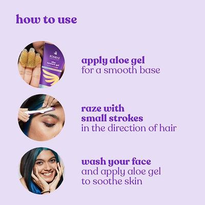 Bombae Painless and Instant Face Razor for Women, Safe Facial Hair Remover for All Skin Types - Shaving & Hair Removal